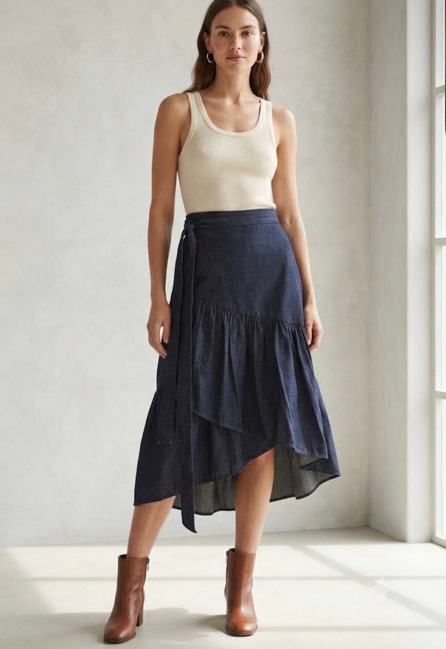 Vintage Y2K citizens of humanity wrap denim skirt